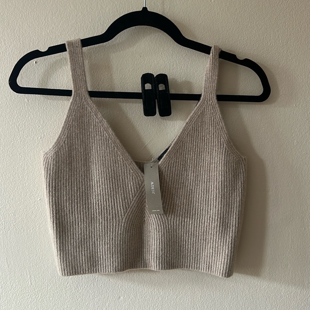 J.Crew NWT Cashmere Crop Tank